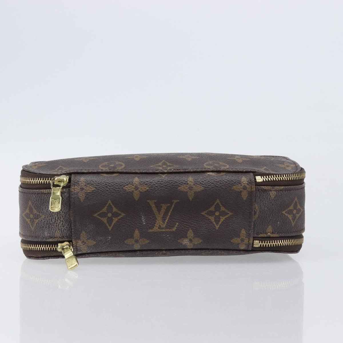 LOUIS VUITTON Monogram Trousse Brush MG Cosmetic Pouch M47505 LV Auth 208767