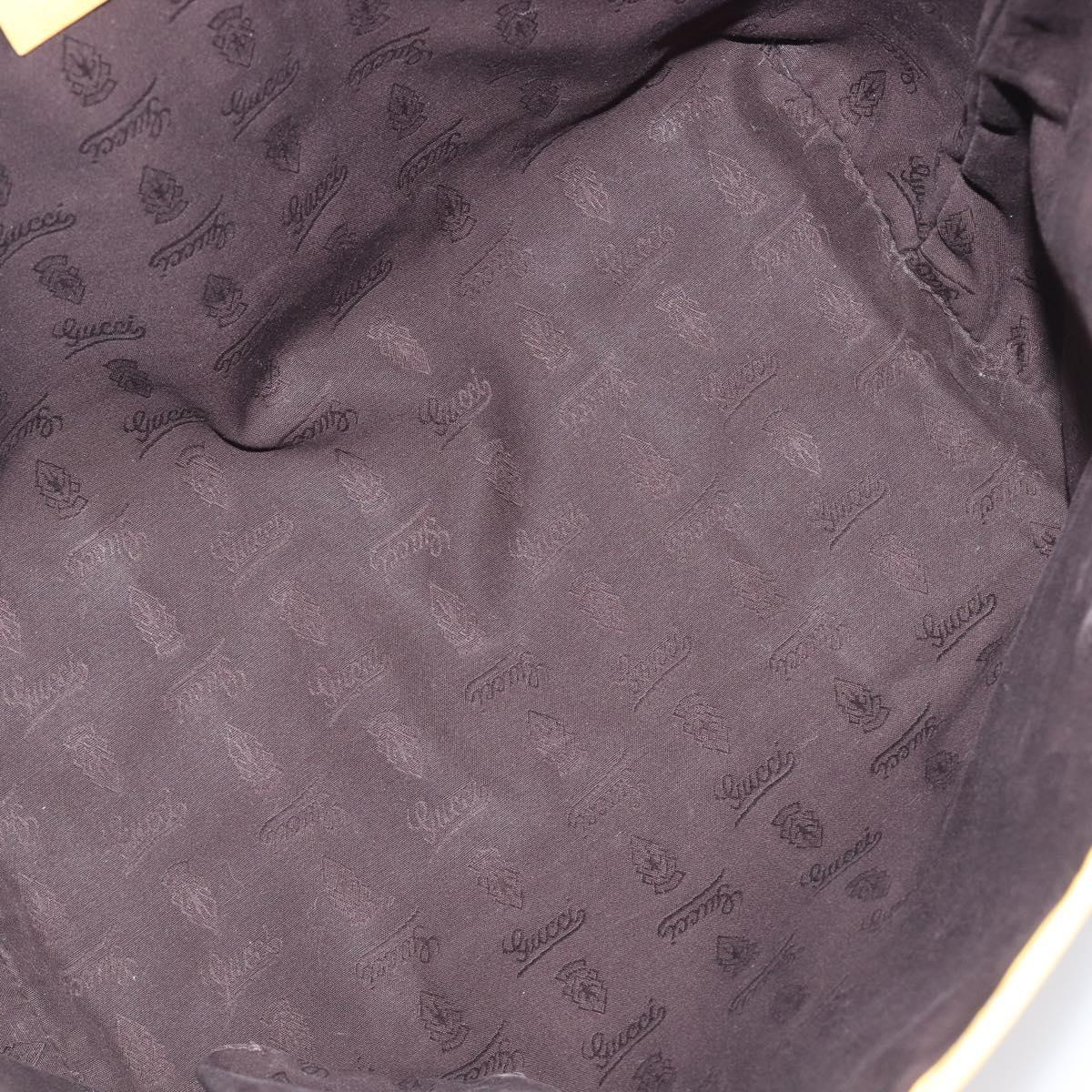GUCCI GG Canvas Web Sherry Line Tote Bag Beige Gold 211971 Auth 208769V