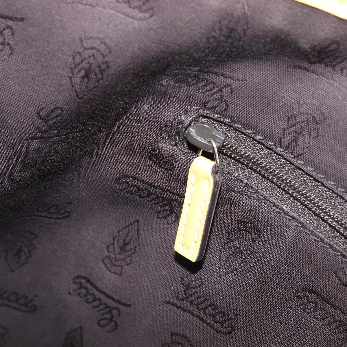 GUCCI GG Canvas Web Sherry Line Tote Bag Beige Gold 211971 Auth 208769V