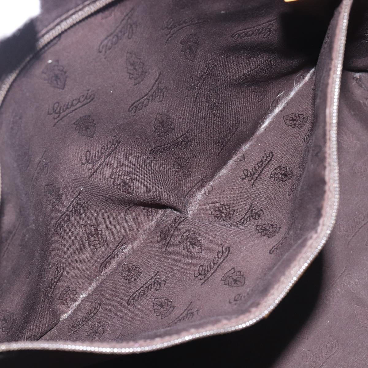 GUCCI GG Canvas Web Sherry Line Tote Bag Beige Gold 211971 Auth 208769V