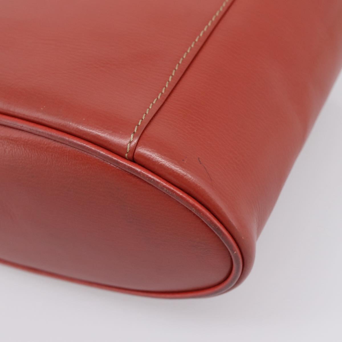 LOEWE Velazquez Tote Bag Leather Orange Gold Auth 208785