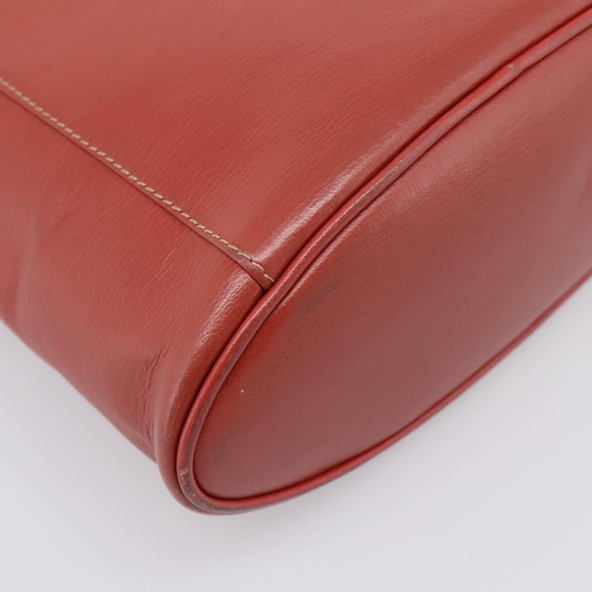 LOEWE Velazquez Tote Bag Leather Orange Gold Auth 208785