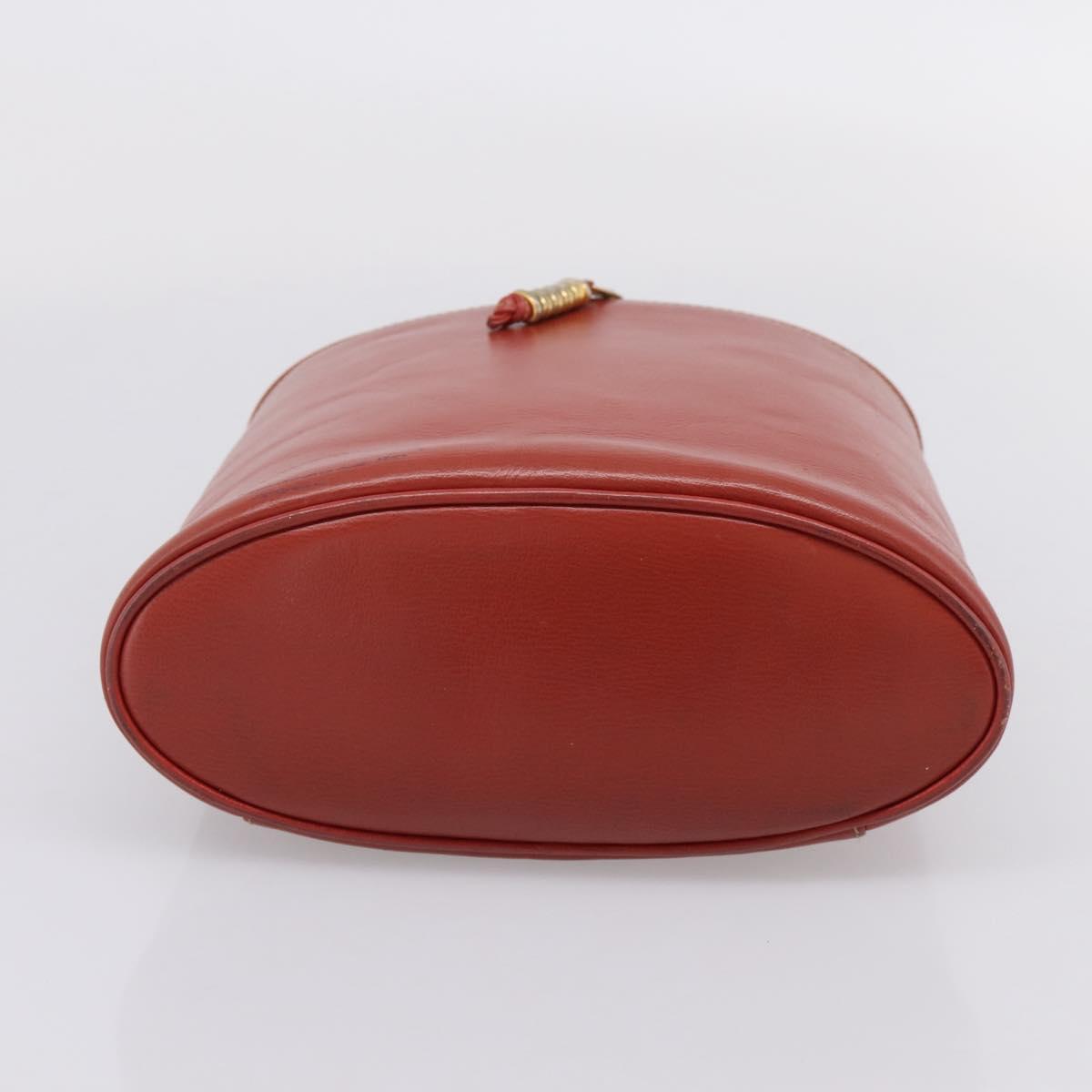 LOEWE Velazquez Tote Bag Leather Orange Gold Auth 208785
