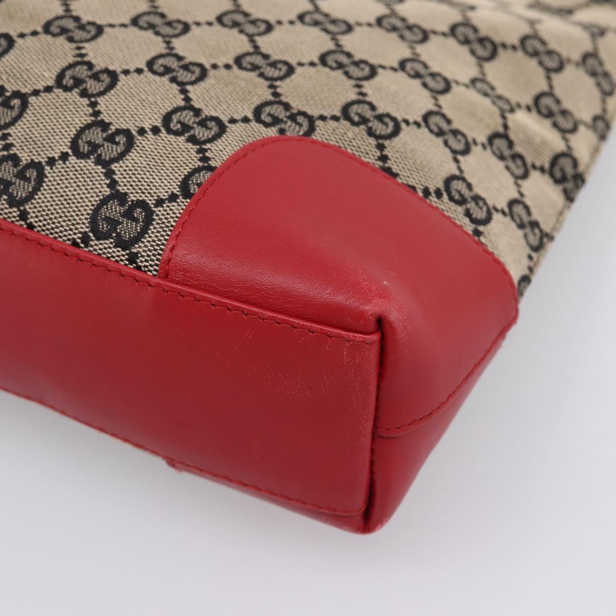 GUCCI GG Canvas Shoulder Bag Beige Gold 001 4231 Auth 208787A