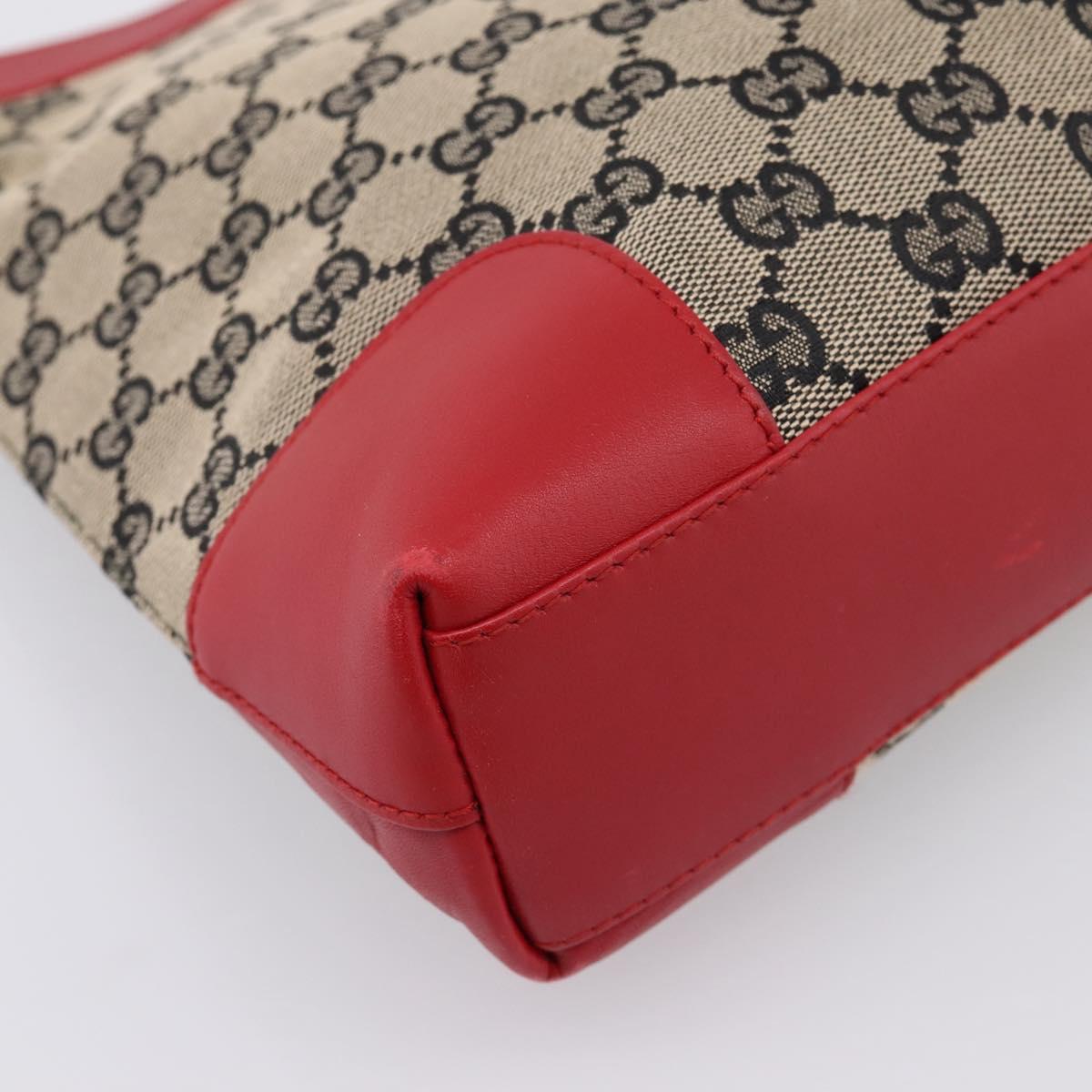 GUCCI GG Canvas Shoulder Bag Beige Gold 001 4231 Auth 208787A