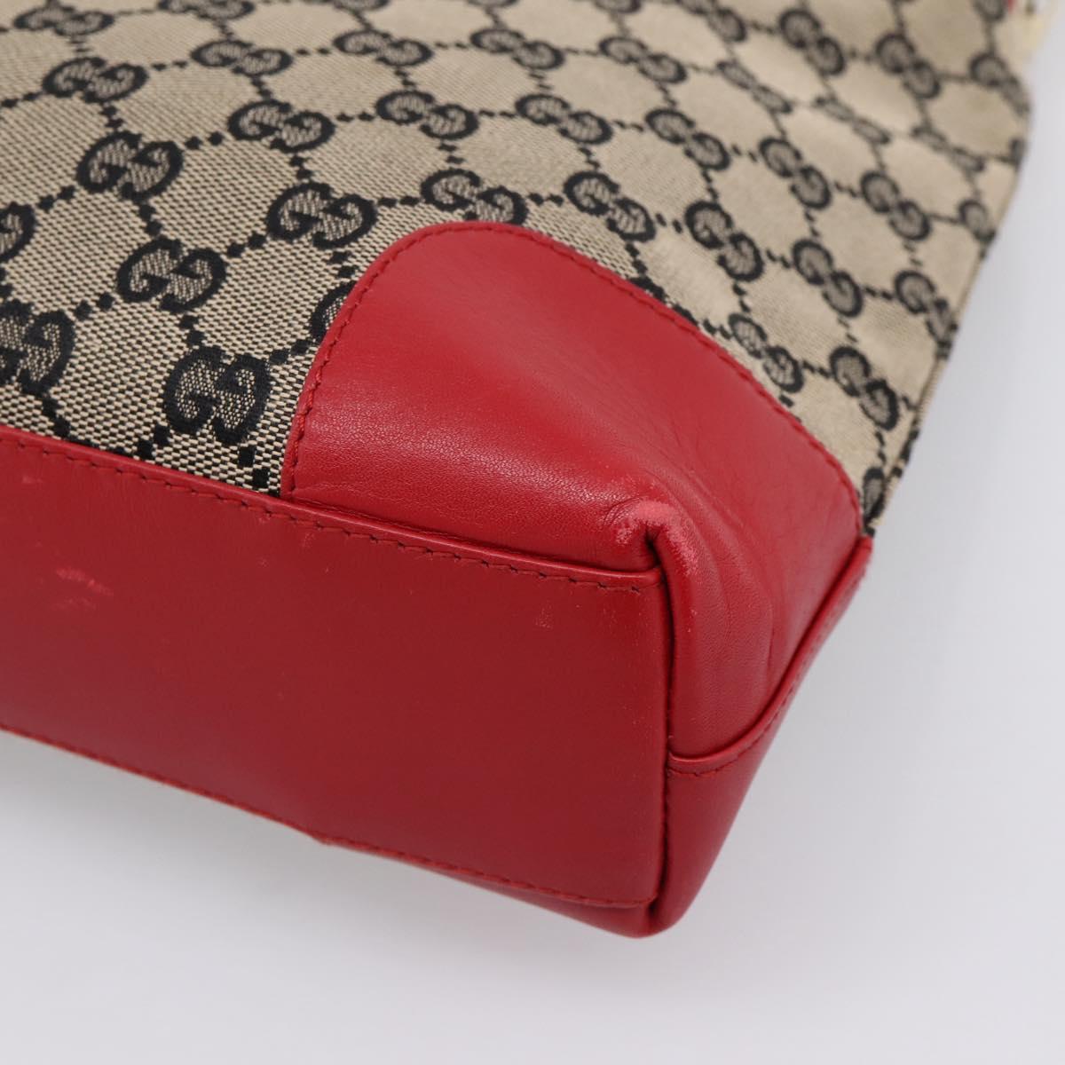 GUCCI GG Canvas Shoulder Bag Beige Gold 001 4231 Auth 208787A
