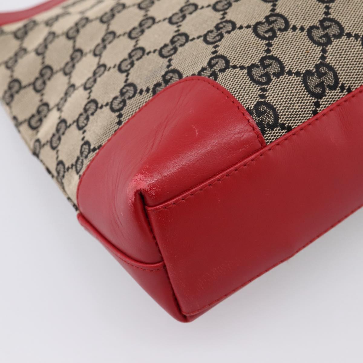 GUCCI GG Canvas Shoulder Bag Beige Gold 001 4231 Auth 208787A