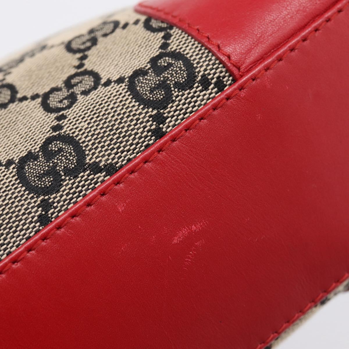 GUCCI GG Canvas Shoulder Bag Beige Gold 001 4231 Auth 208787A