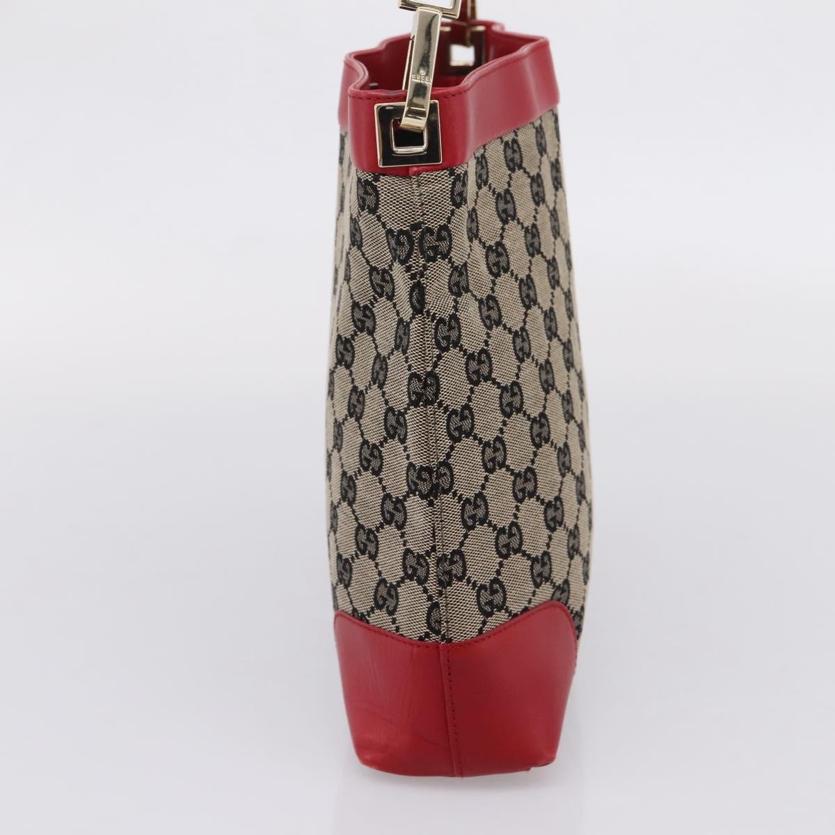 GUCCI GG Canvas Shoulder Bag Beige Gold 001 4231 Auth 208787A