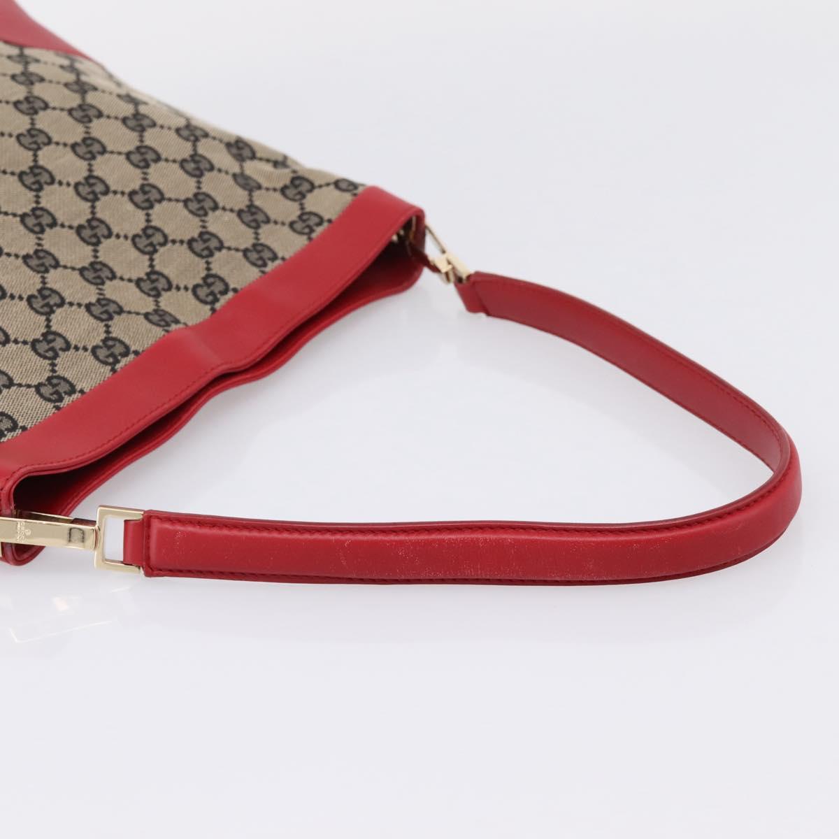 GUCCI GG Canvas Shoulder Bag Beige Gold 001 4231 Auth 208787A