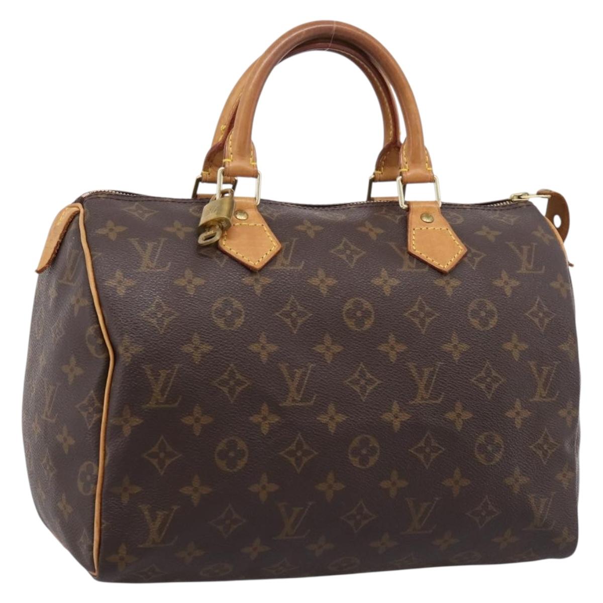 LOUIS VUITTON Monogram Speedy 30 Hand Bag M41526 LV Auth 208803V