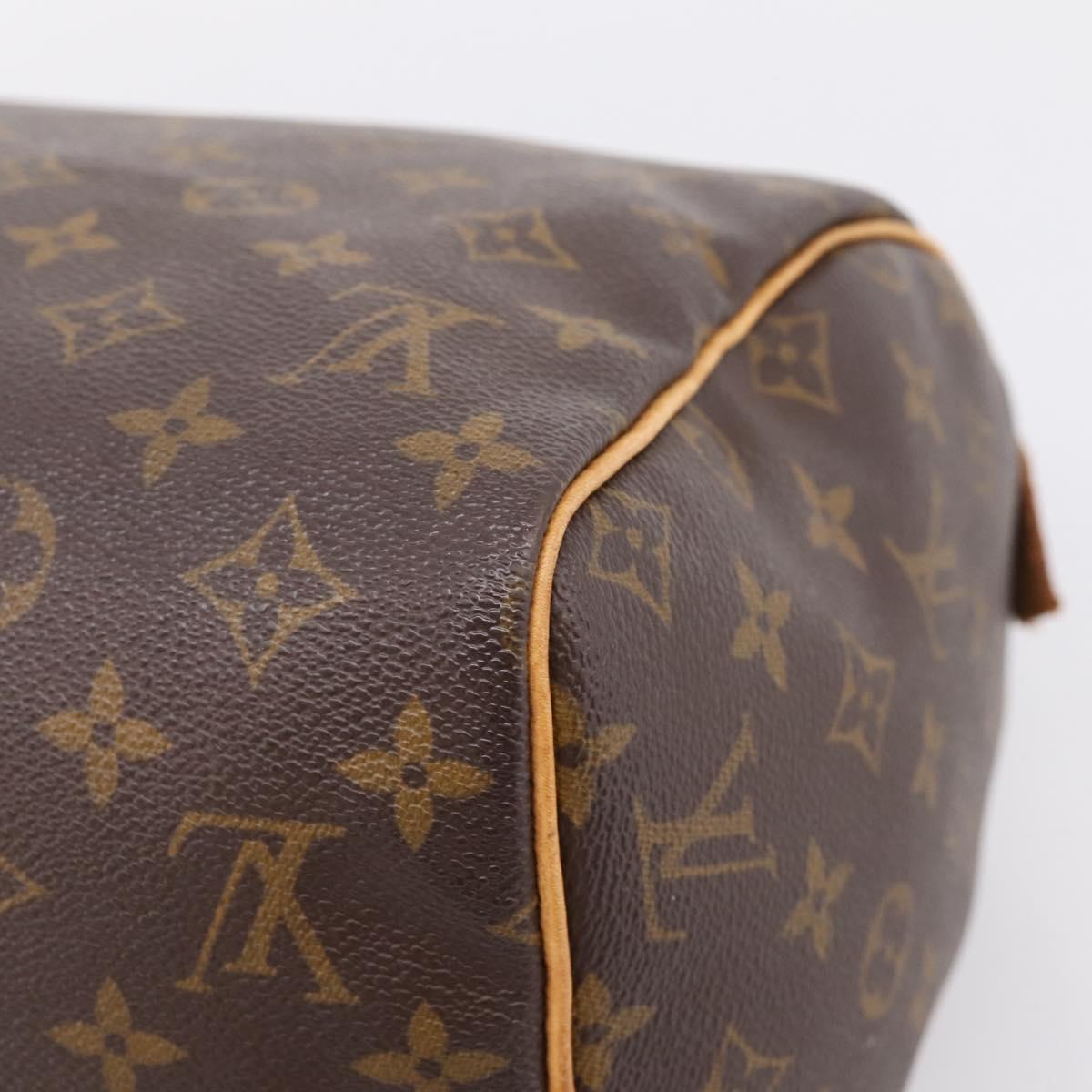 LOUIS VUITTON Monogram Speedy 30 Hand Bag M41526 LV Auth 208803V