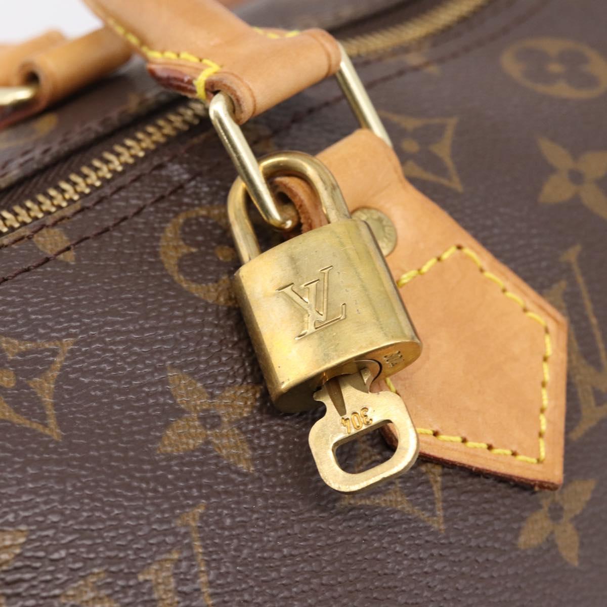 LOUIS VUITTON Monogram Speedy 30 Hand Bag M41526 LV Auth 208803V