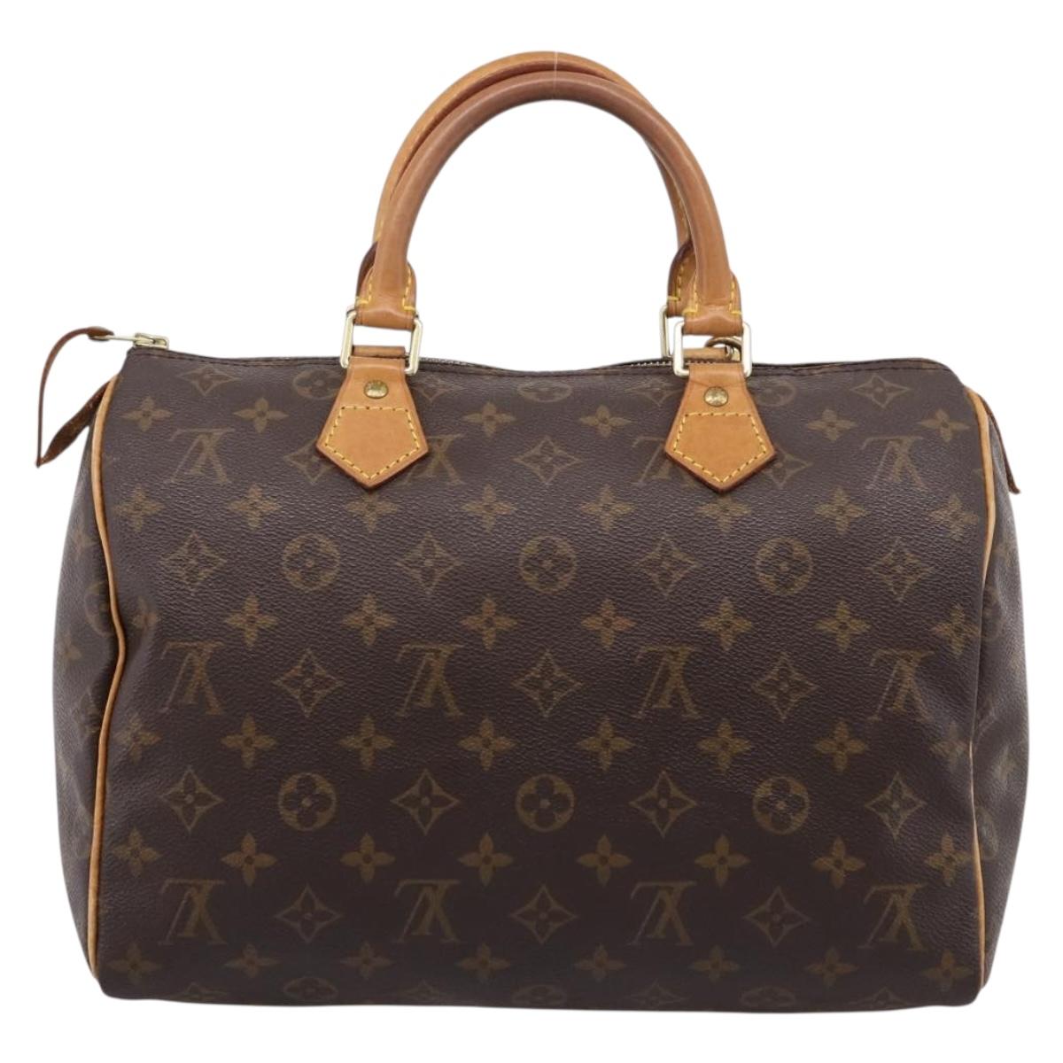 LOUIS VUITTON Monogram Speedy 30 Hand Bag M41526 LV Auth 208803V