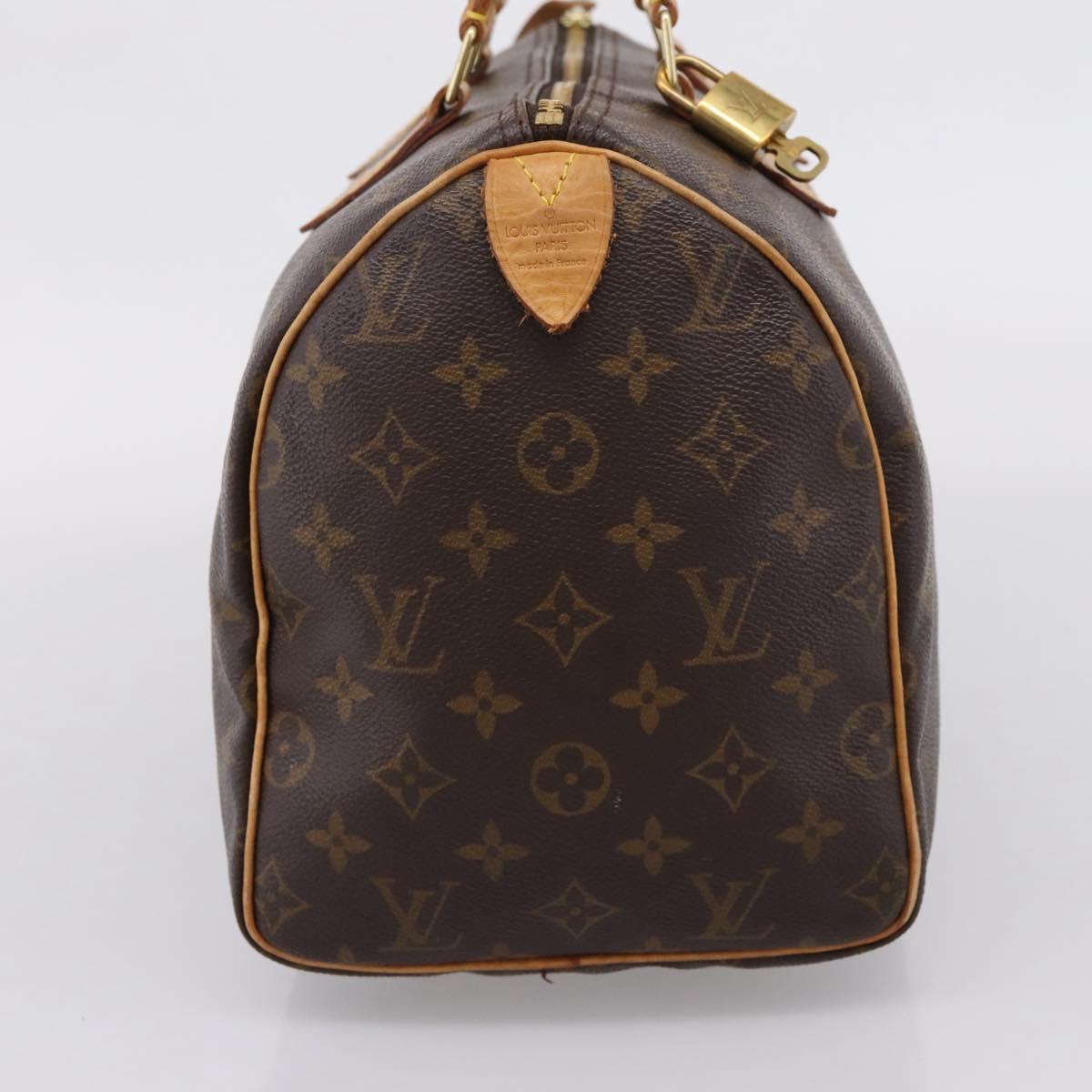 LOUIS VUITTON Monogram Speedy 30 Hand Bag M41526 LV Auth 208803V