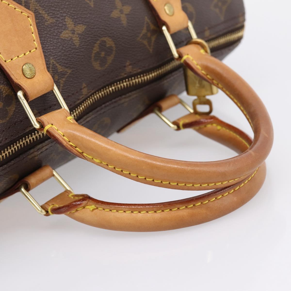 LOUIS VUITTON Monogram Speedy 30 Hand Bag M41526 LV Auth 208803V