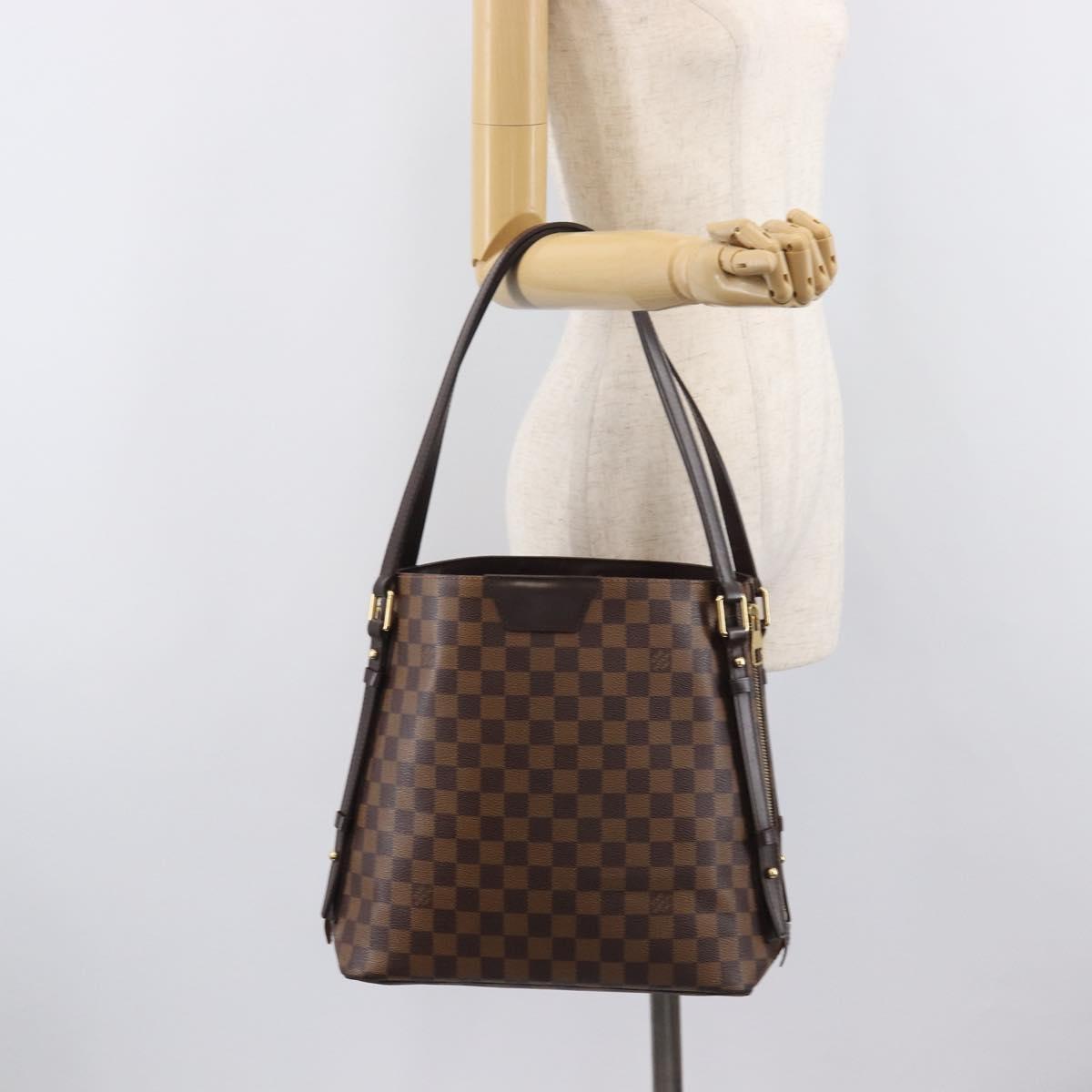 LOUIS VUITTON Damier Ebene Hippo Rivington Shoulder Bag N41108 LV Auth 208804SAM