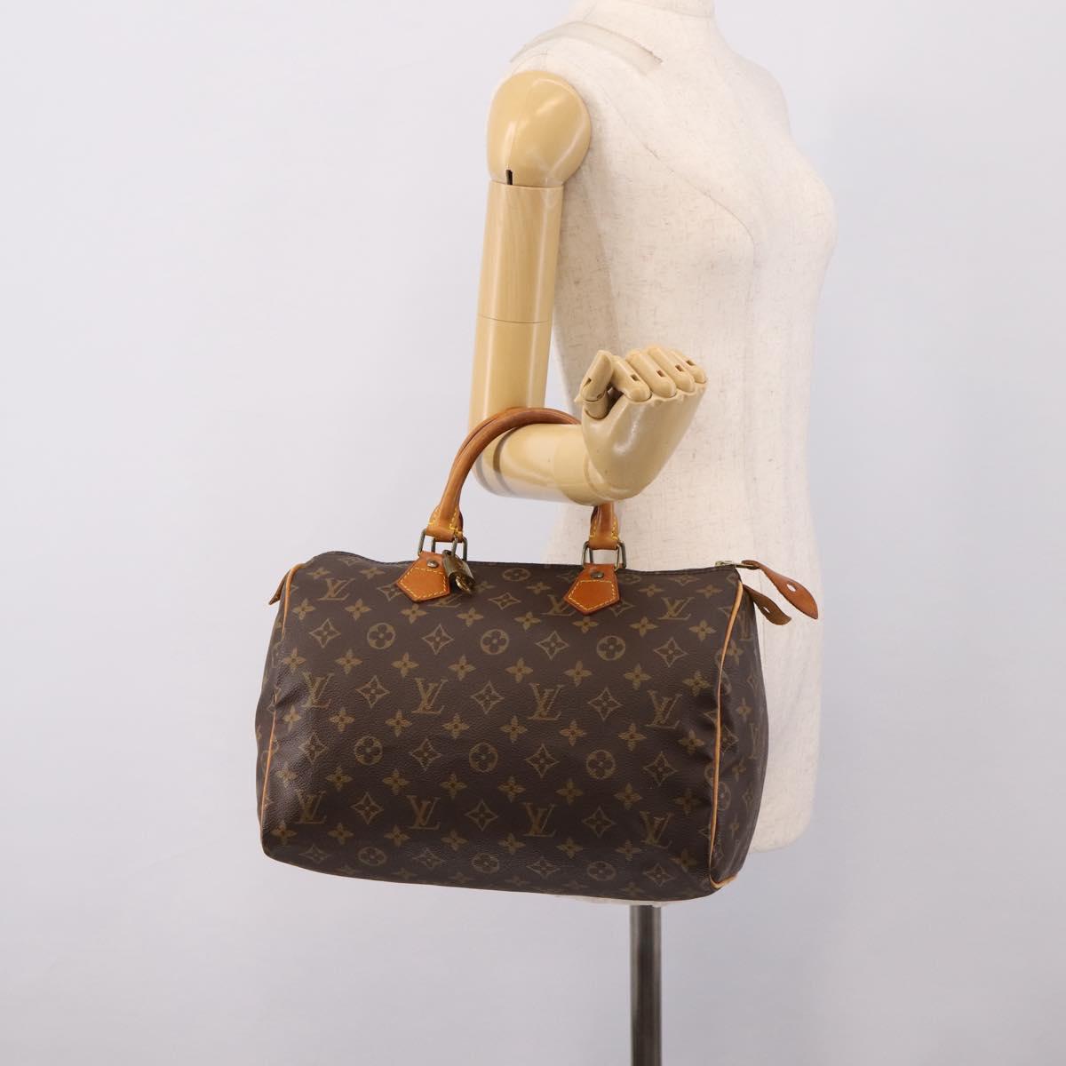 LOUIS VUITTON Monogram Speedy 30 Hand Bag M41526 LV Auth 208824V