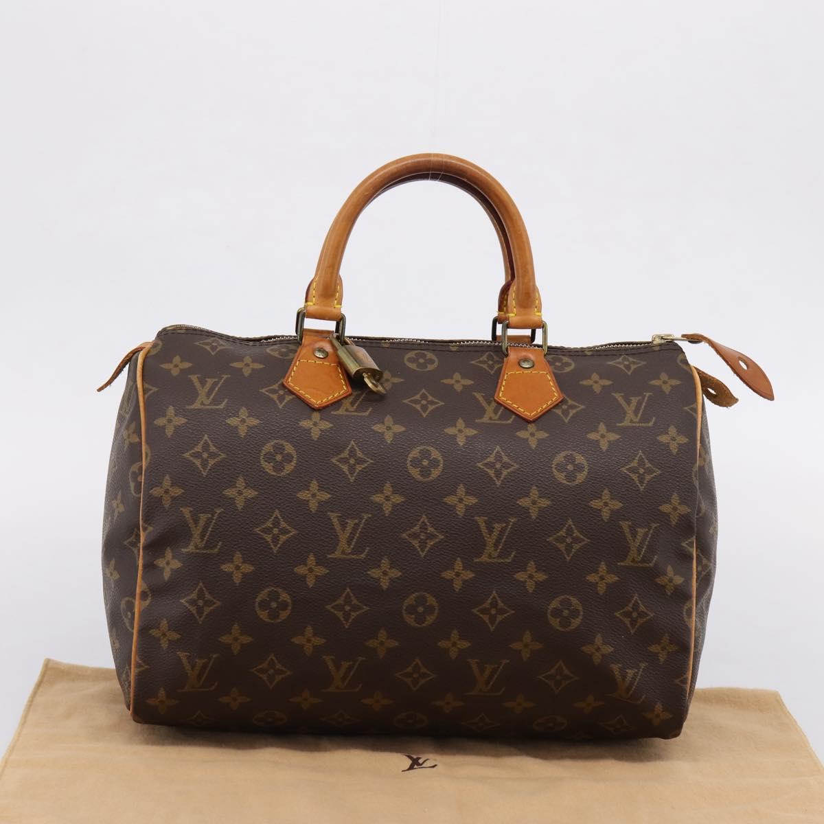 LOUIS VUITTON Monogram Speedy 30 Hand Bag M41526 LV Auth 208824V