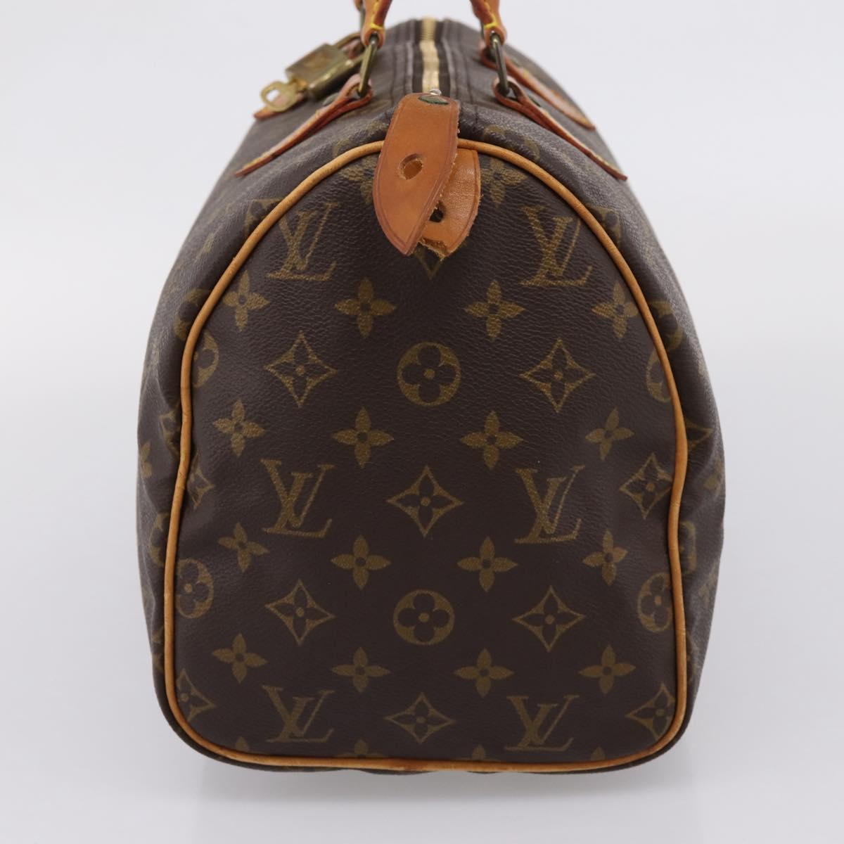 LOUIS VUITTON Monogram Speedy 30 Hand Bag M41526 LV Auth 208824V