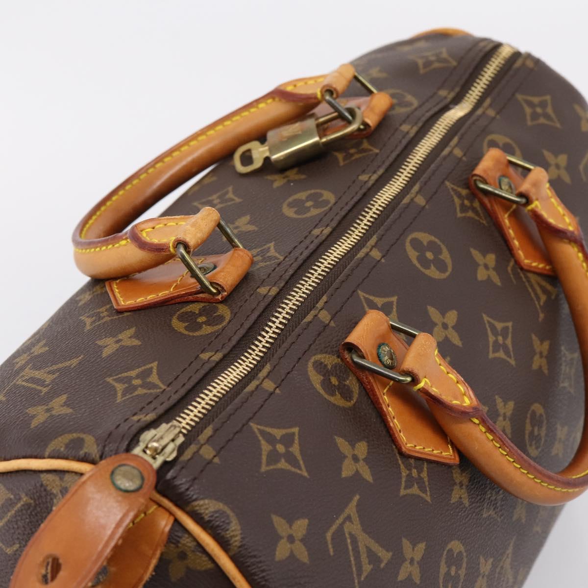 LOUIS VUITTON Monogram Speedy 30 Hand Bag M41526 LV Auth 208824V