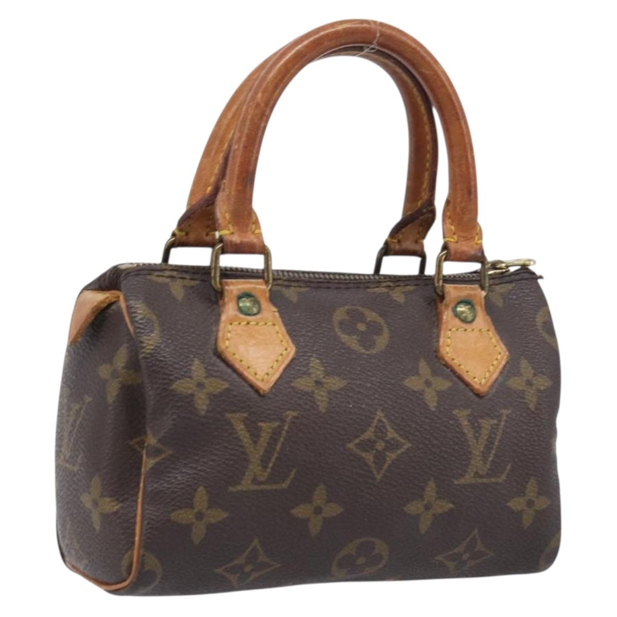 LOUIS VUITTON Monogram Mini Speedy Hand Bag M41534 LV Auth 208840