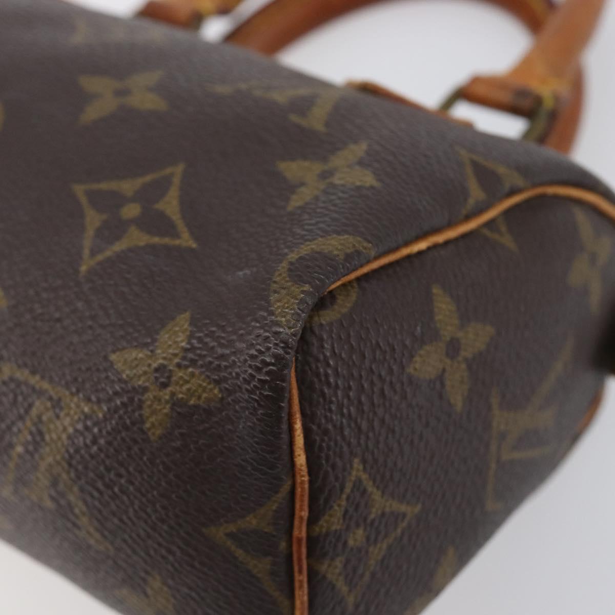 LOUIS VUITTON Monogram Mini Speedy Hand Bag M41534 LV Auth 208840