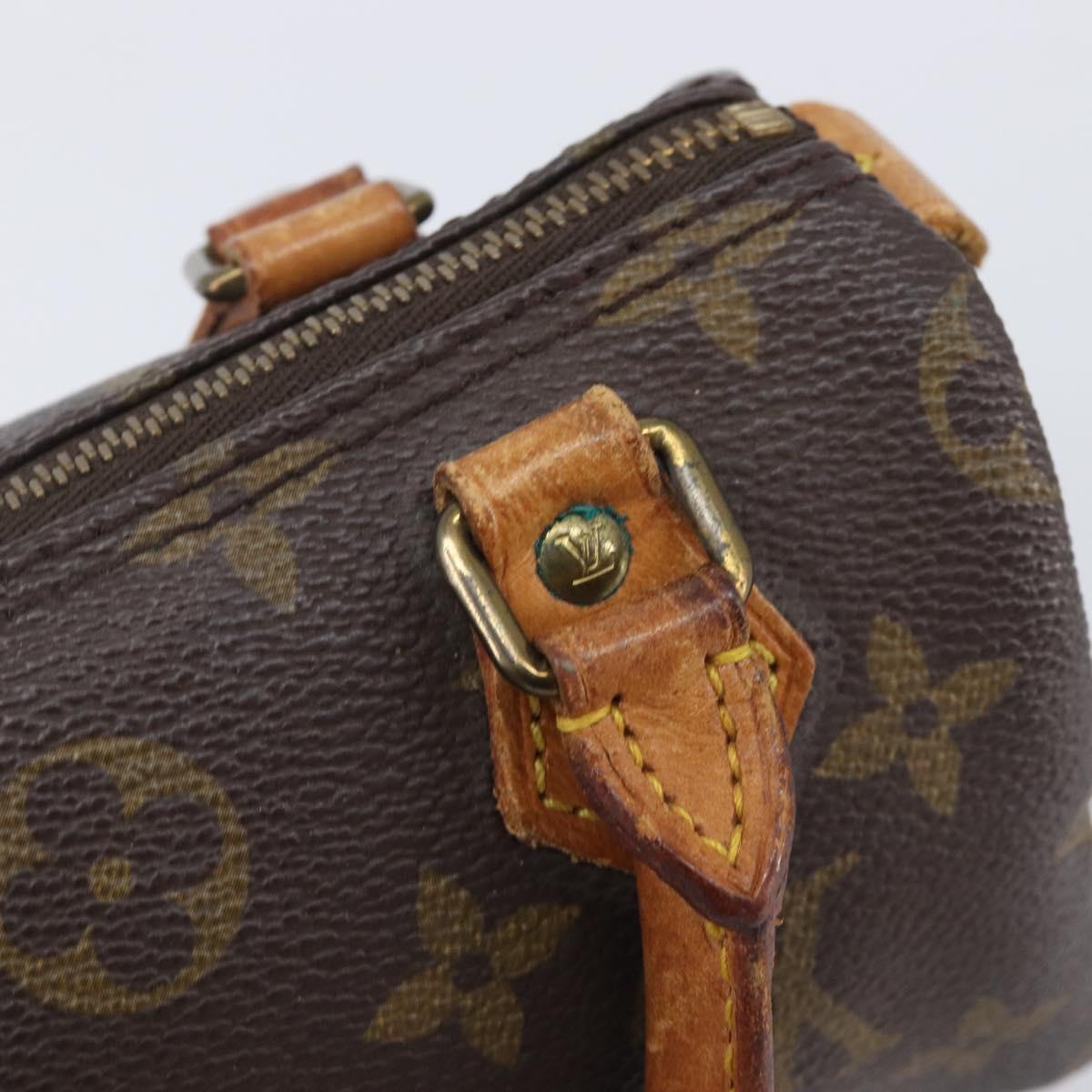 LOUIS VUITTON Monogram Mini Speedy Hand Bag M41534 LV Auth 208840