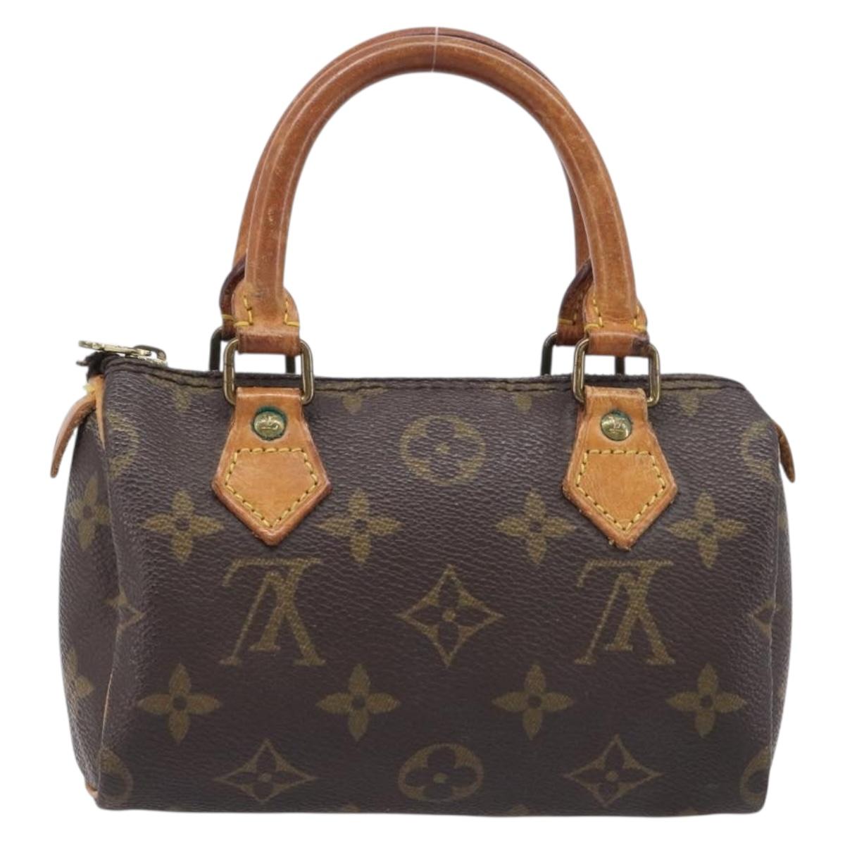 LOUIS VUITTON Monogram Mini Speedy Hand Bag M41534 LV Auth 208840