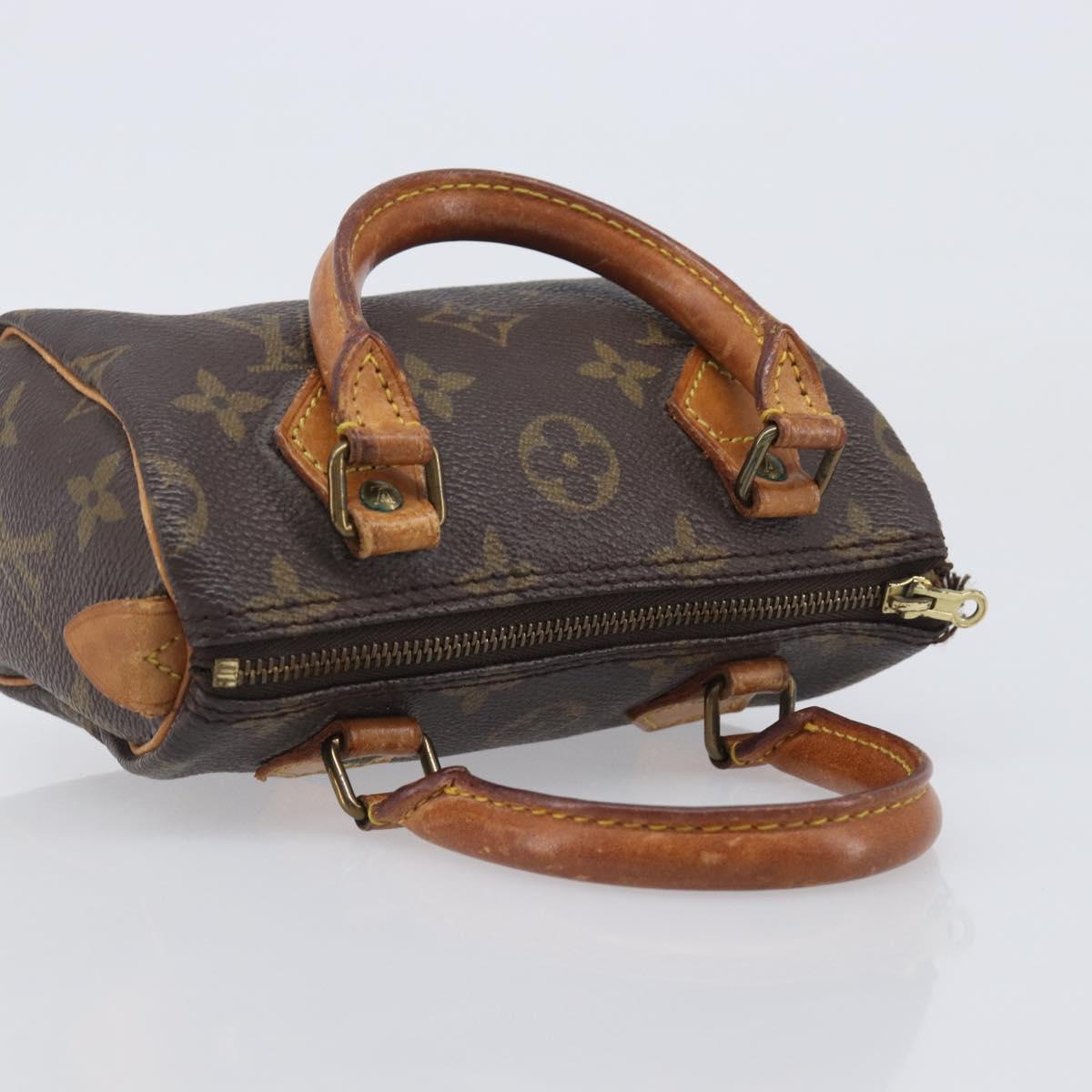 LOUIS VUITTON Monogram Mini Speedy Hand Bag M41534 LV Auth 208840