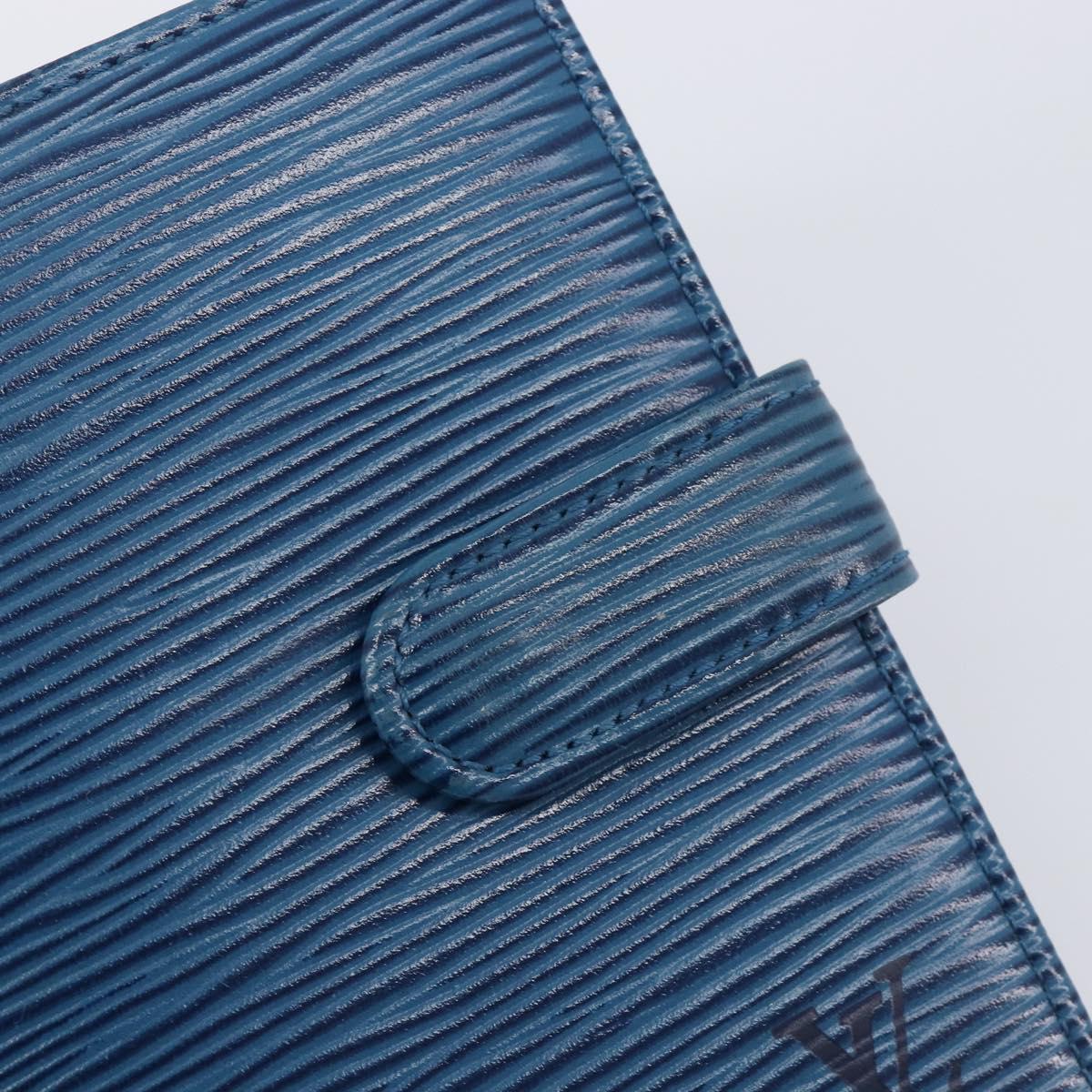 LOUIS VUITTON Epi Porte Billets Compact Wallet Blue M63555 LV Auth 208841A