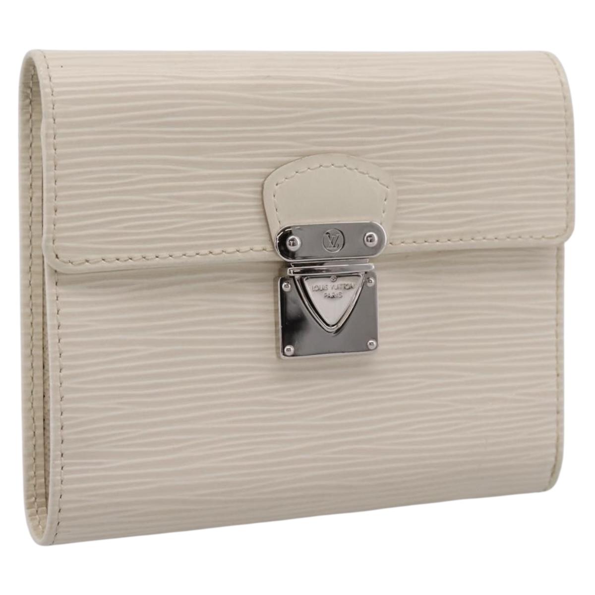LOUIS VUITTON Epi Portefeuille Koala Wallet White M5801J LV Auth 208845V