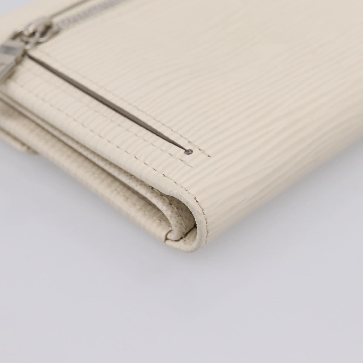 LOUIS VUITTON Epi Portefeuille Koala Wallet White M5801J LV Auth 208845V