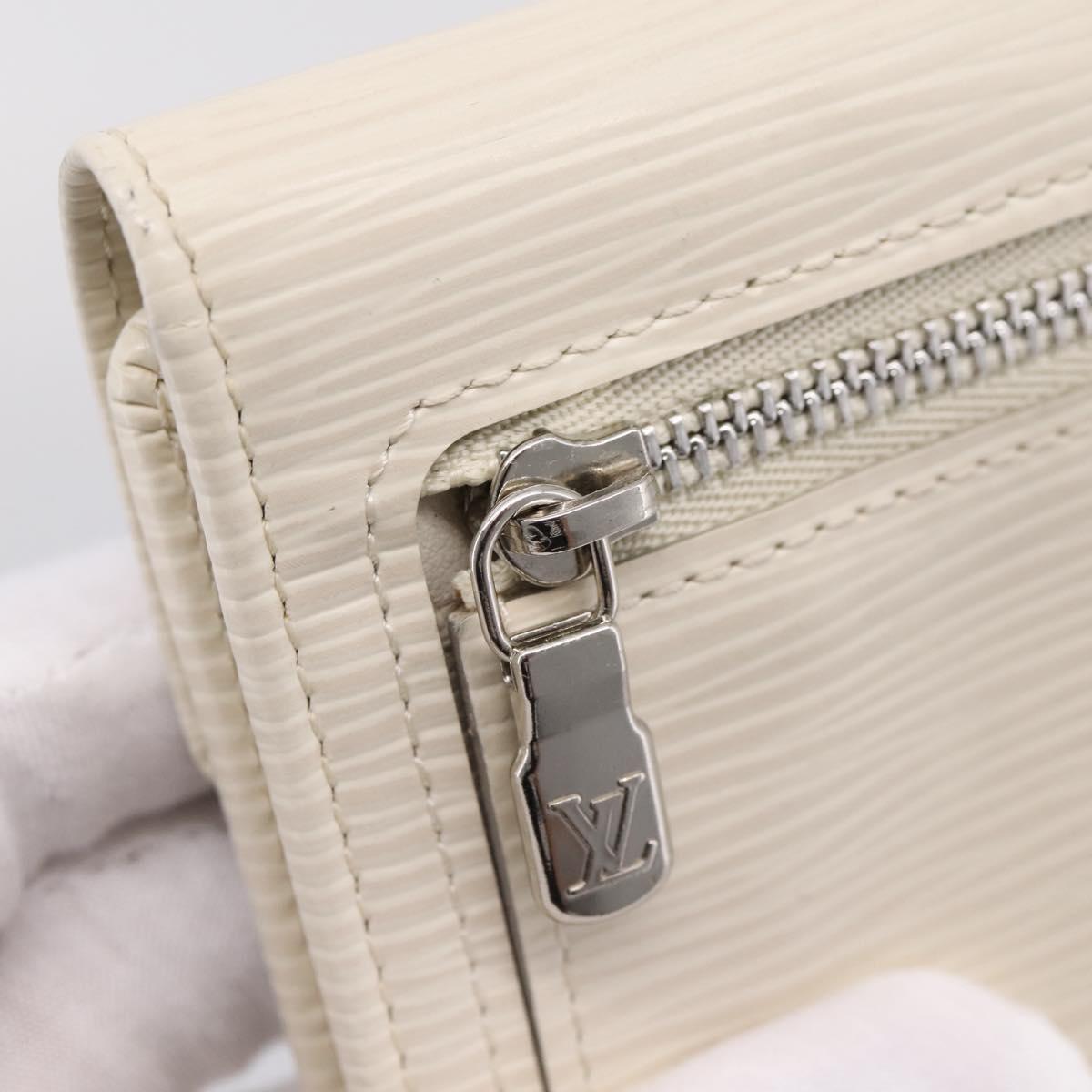 LOUIS VUITTON Epi Portefeuille Koala Wallet White M5801J LV Auth 208845V