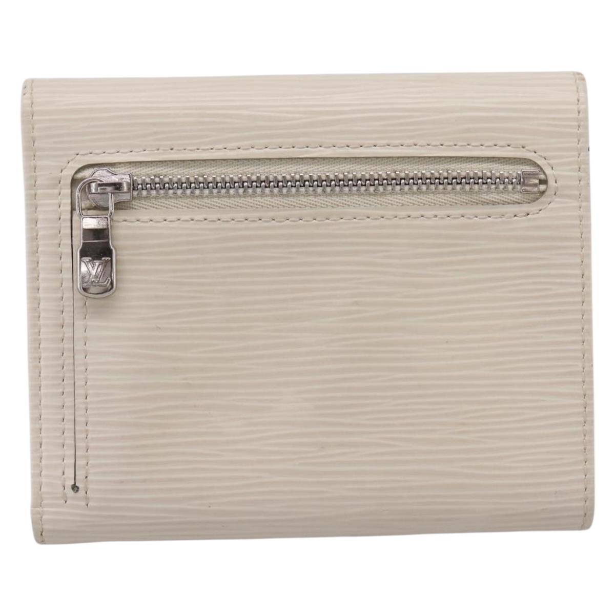 LOUIS VUITTON Epi Portefeuille Koala Wallet White M5801J LV Auth 208845V