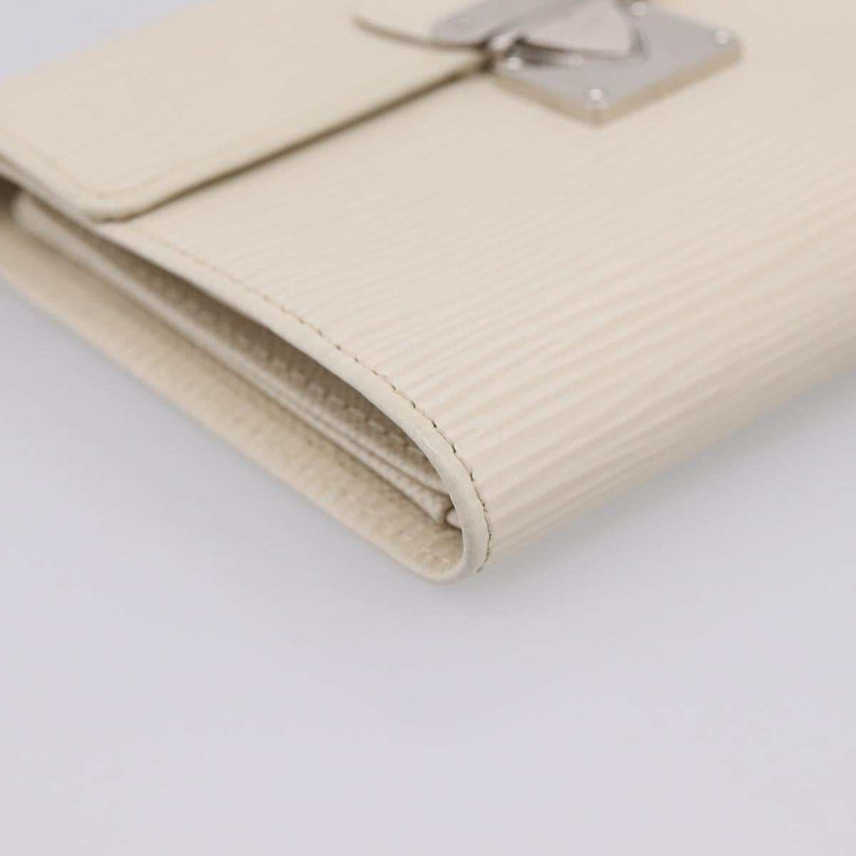 LOUIS VUITTON Epi Portefeuille Koala Wallet White M5801J LV Auth 208845V