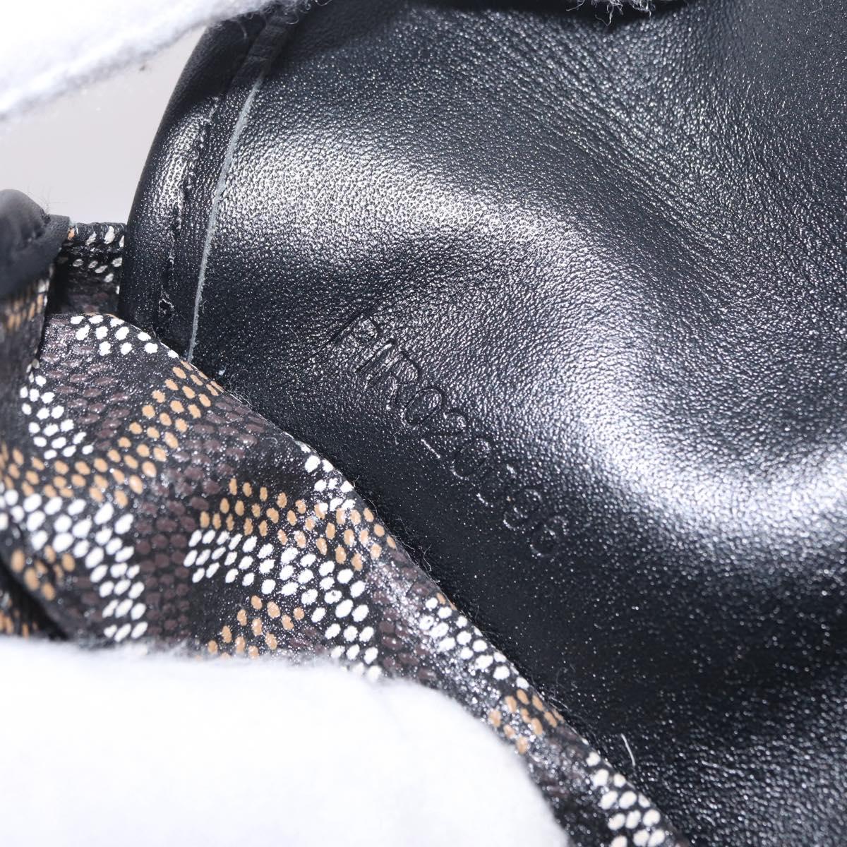 Goyard Herringbone Saint Louis PM Tote Bag PVC Black Auth 208846A