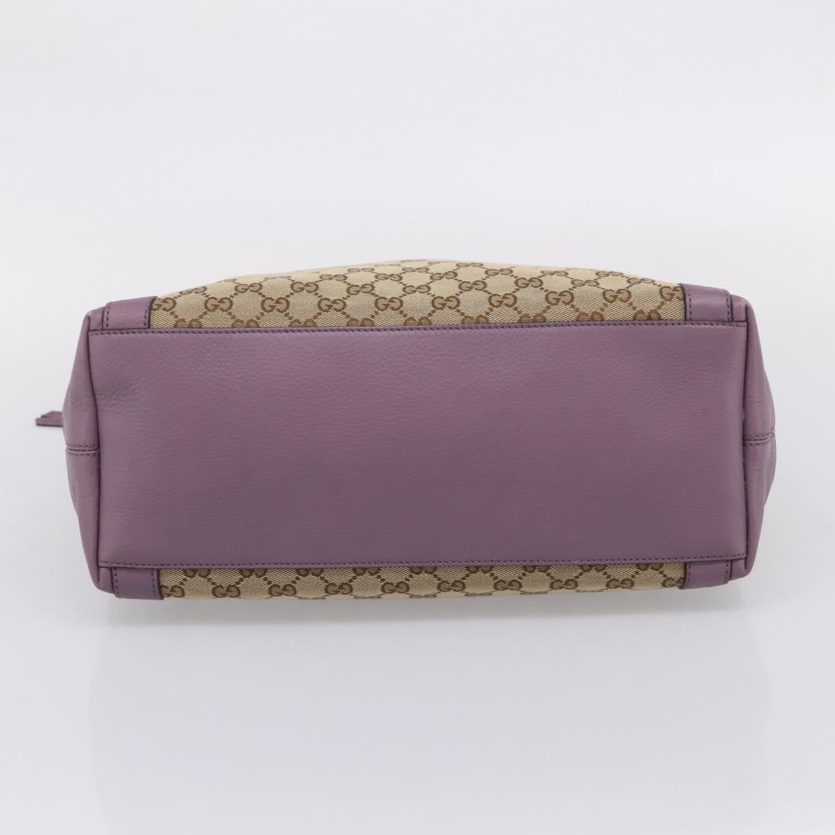 GUCCI GG Canvas GG Twins Shoulder Bag Beige Gold Tone 323675 Auth 208847V