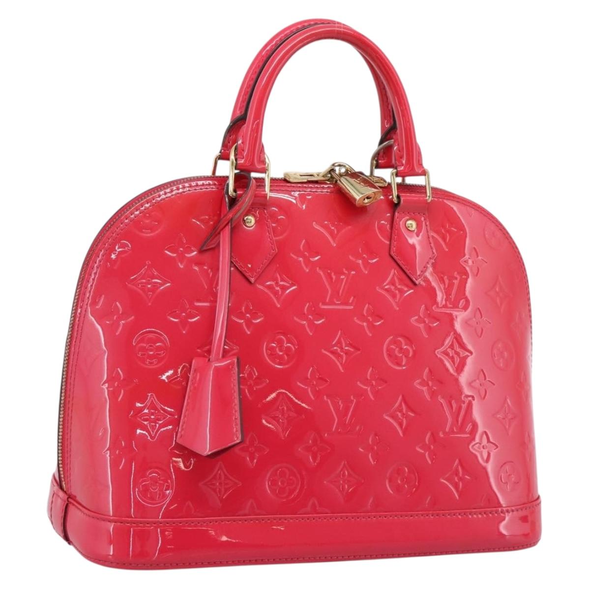 LOUIS VUITTON Monogram Vernis Alma PM Rouge Grunadine M91693 LV Auth 208851SAV