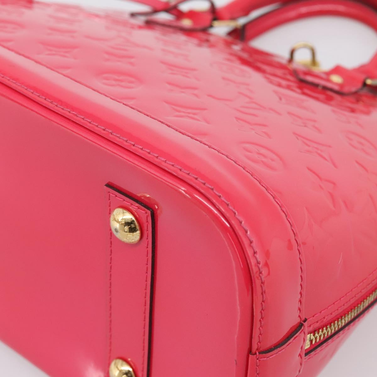 LOUIS VUITTON Monogram Vernis Alma PM Rouge Grunadine M91693 LV Auth 208851SAV