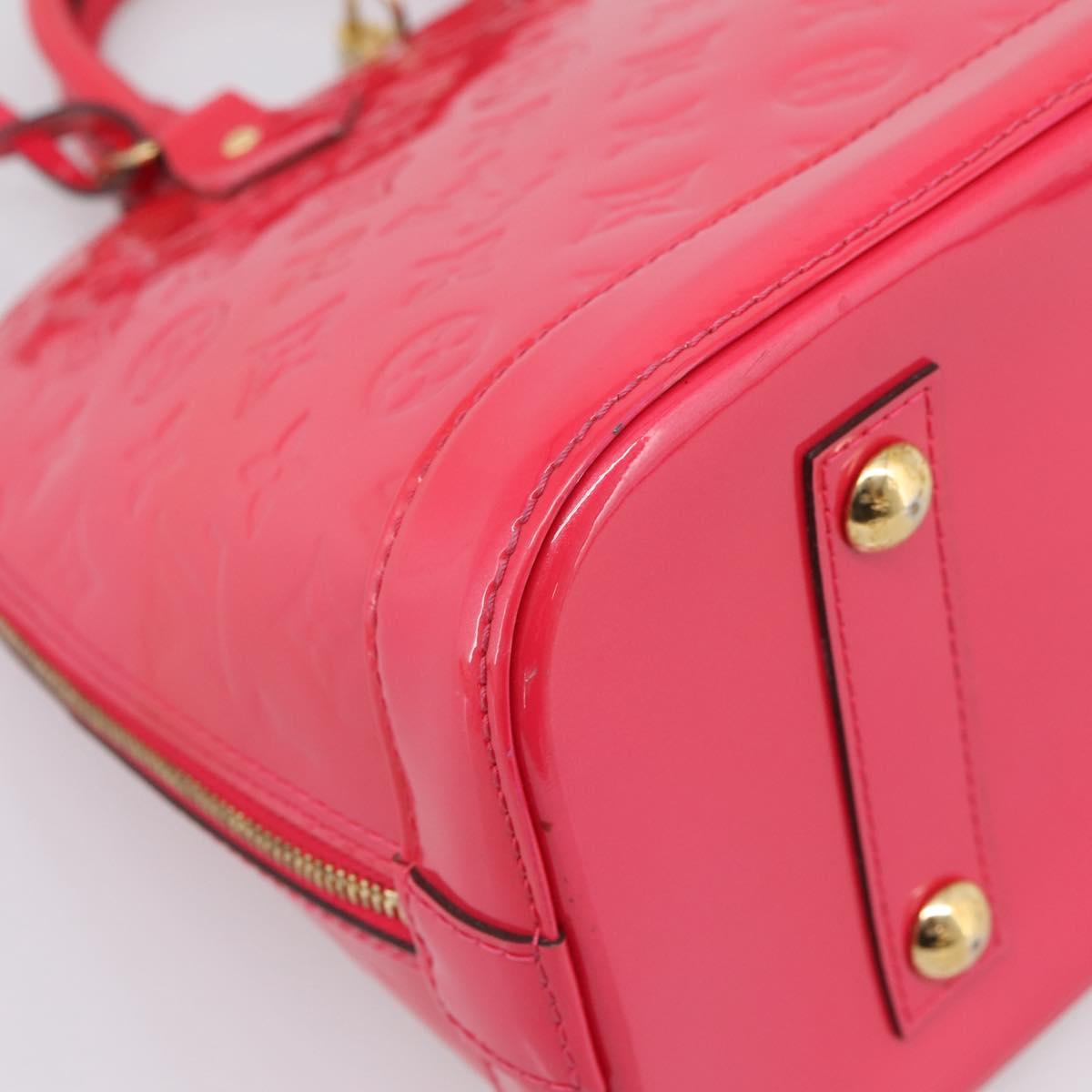 LOUIS VUITTON Monogram Vernis Alma PM Rouge Grunadine M91693 LV Auth 208851SAV