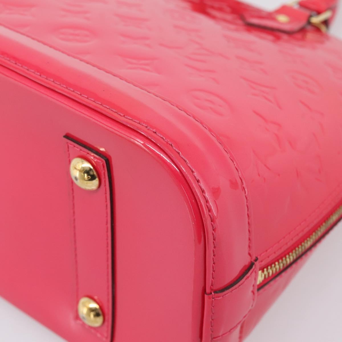 LOUIS VUITTON Monogram Vernis Alma PM Rouge Grunadine M91693 LV Auth 208851SAV