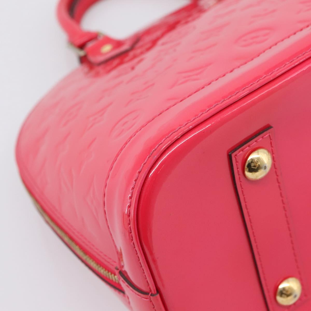 LOUIS VUITTON Monogram Vernis Alma PM Rouge Grunadine M91693 LV Auth 208851SAV