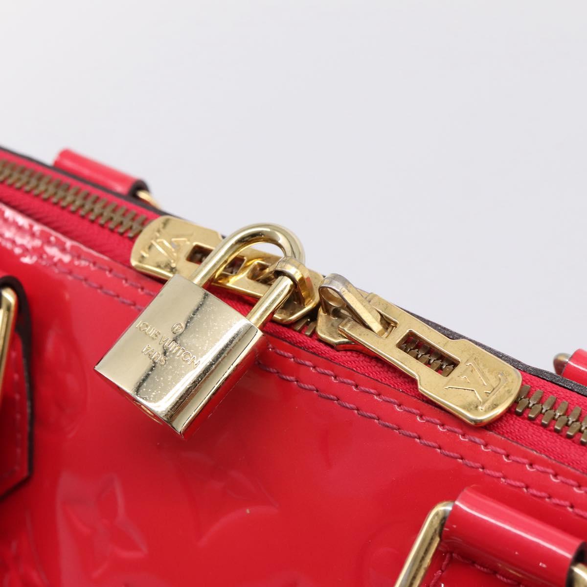 LOUIS VUITTON Monogram Vernis Alma PM Rouge Grunadine M91693 LV Auth 208851SAV