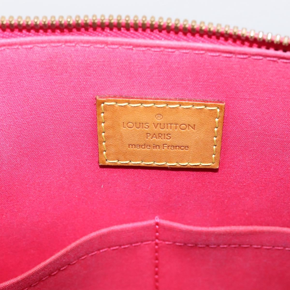 LOUIS VUITTON Monogram Vernis Alma PM Rouge Grunadine M91693 LV Auth 208851SAV