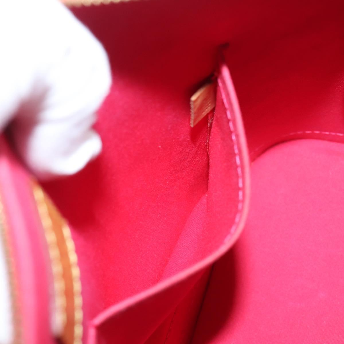 LOUIS VUITTON Monogram Vernis Alma PM Rouge Grunadine M91693 LV Auth 208851SAV