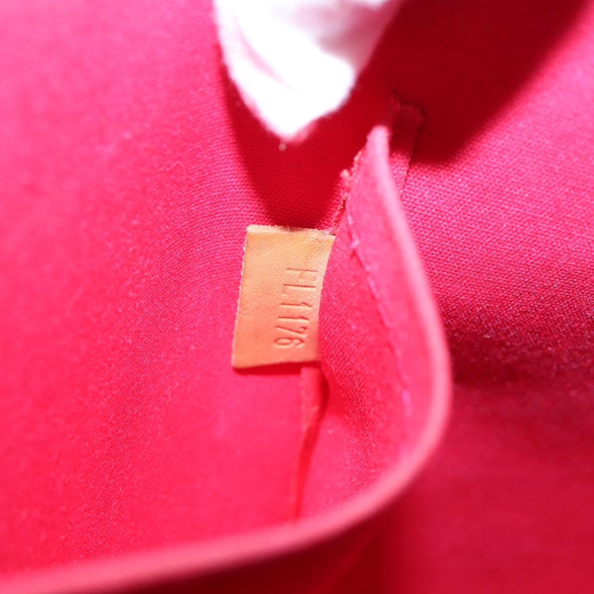 LOUIS VUITTON Monogram Vernis Alma PM Rouge Grunadine M91693 LV Auth 208851SAV