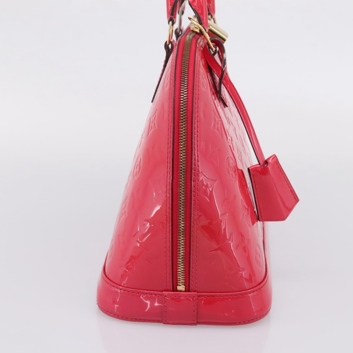 LOUIS VUITTON Monogram Vernis Alma PM Rouge Grunadine M91693 LV Auth 208851SAV