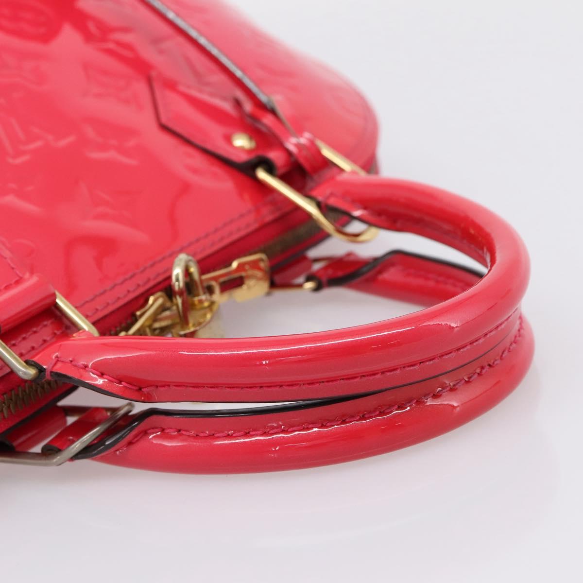 LOUIS VUITTON Monogram Vernis Alma PM Rouge Grunadine M91693 LV Auth 208851SAV