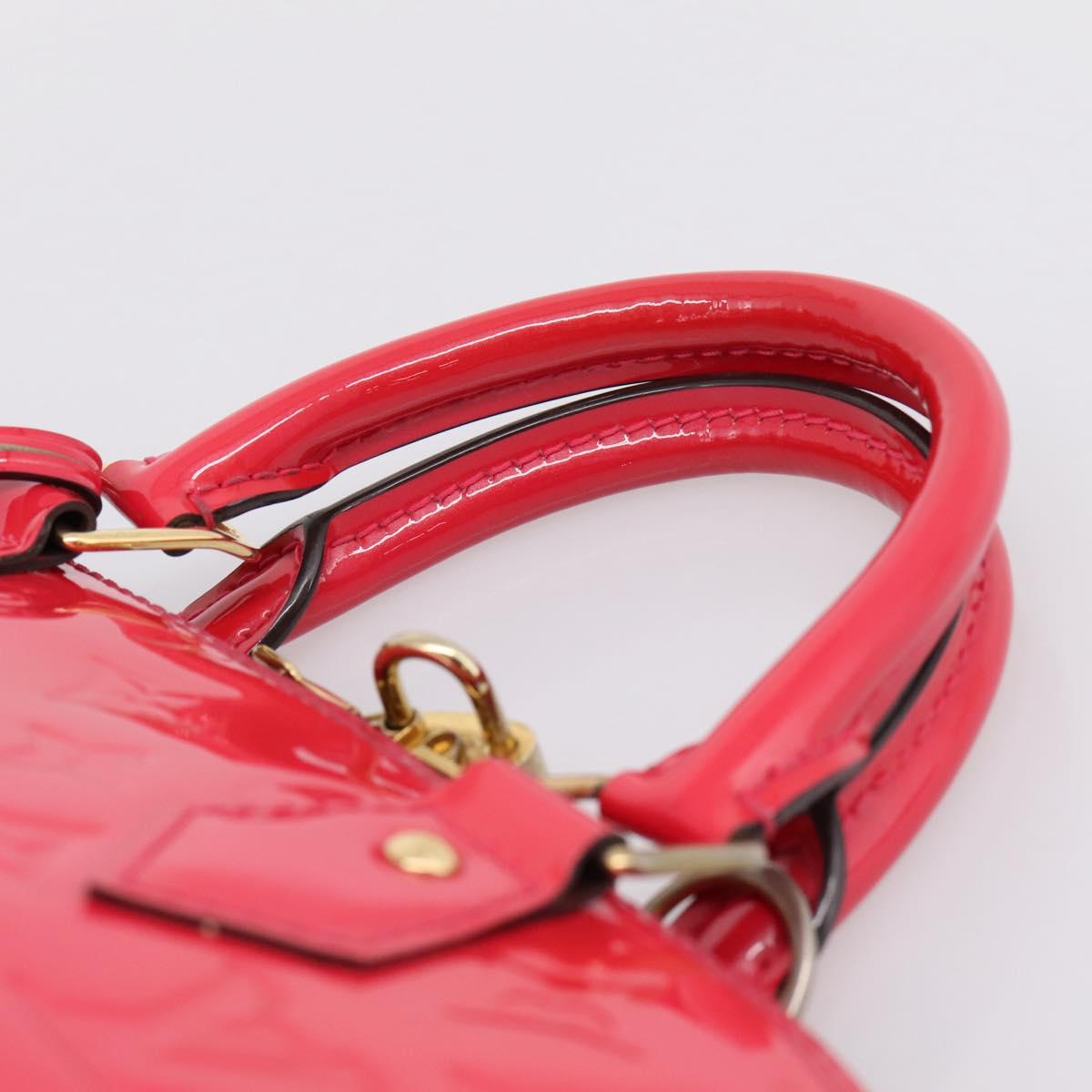 LOUIS VUITTON Monogram Vernis Alma PM Rouge Grunadine M91693 LV Auth 208851SAV